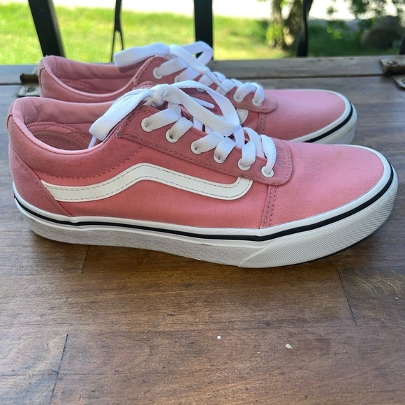 Vans Off The Wall - Girl's Size 5 - Pale Pink Low Skate Shoes - 507698 - Picture 6 of 12